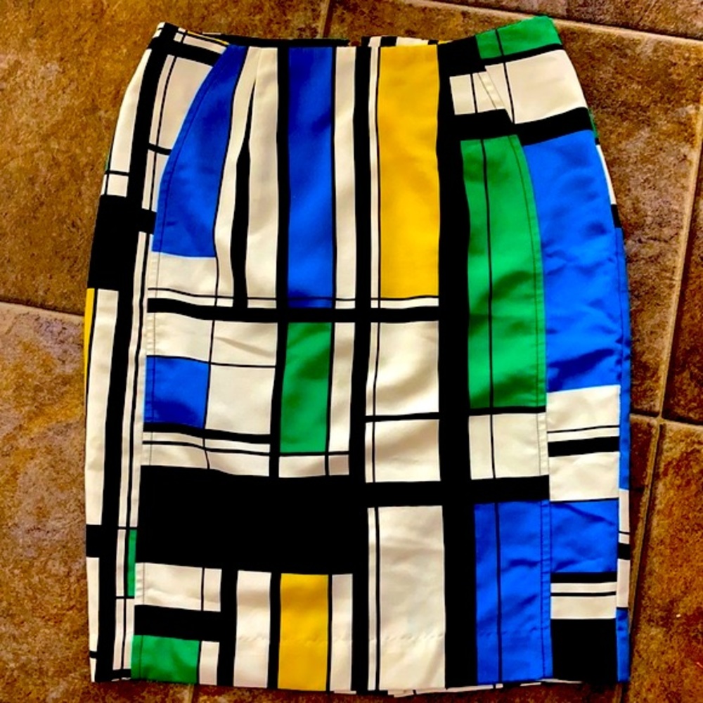 Trendy Spring Colorblock Skirt